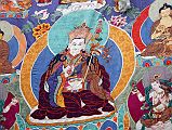 Mustang Lo Manthang Tiji Festival Day 2 02 Newer Thangka Of Guru Rinpoche Padmasambhava